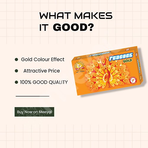 Magical Peacock Gold-1Pc/Box - Image 2